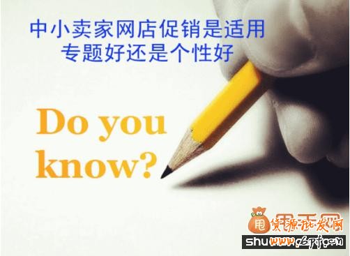 網店促銷專題還是個性應該如何抉擇,哪一種更好?
