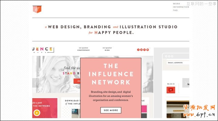 酷站欣賞：18例簡約的網(wǎng)頁設(shè)計案例賞析,互聯(lián)網(wǎng)的一些事