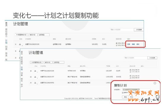 鉆展變化七：計劃之計劃復(fù)制功能