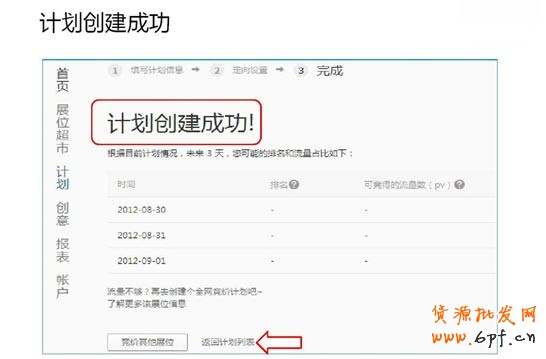 鉆展計劃創(chuàng)建成功