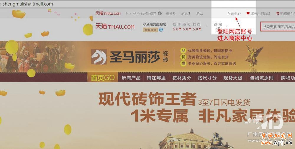 淘寶天貓店鋪飄金元寶代碼與使用方法