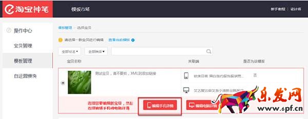 淘寶神筆自定義模板