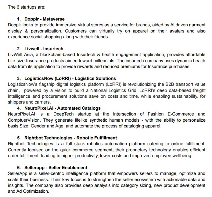 Flipkart投資1億美元支持6家初創公司